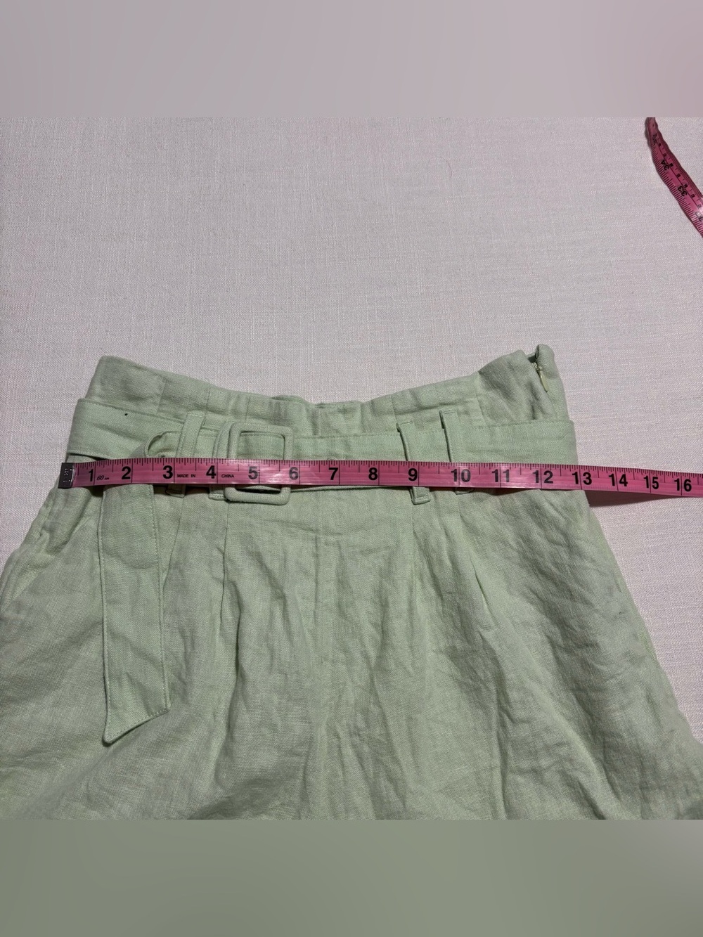 Abercrombie & Fitch High Rise Linen Shorts | Size XS - Picture 5 of 7